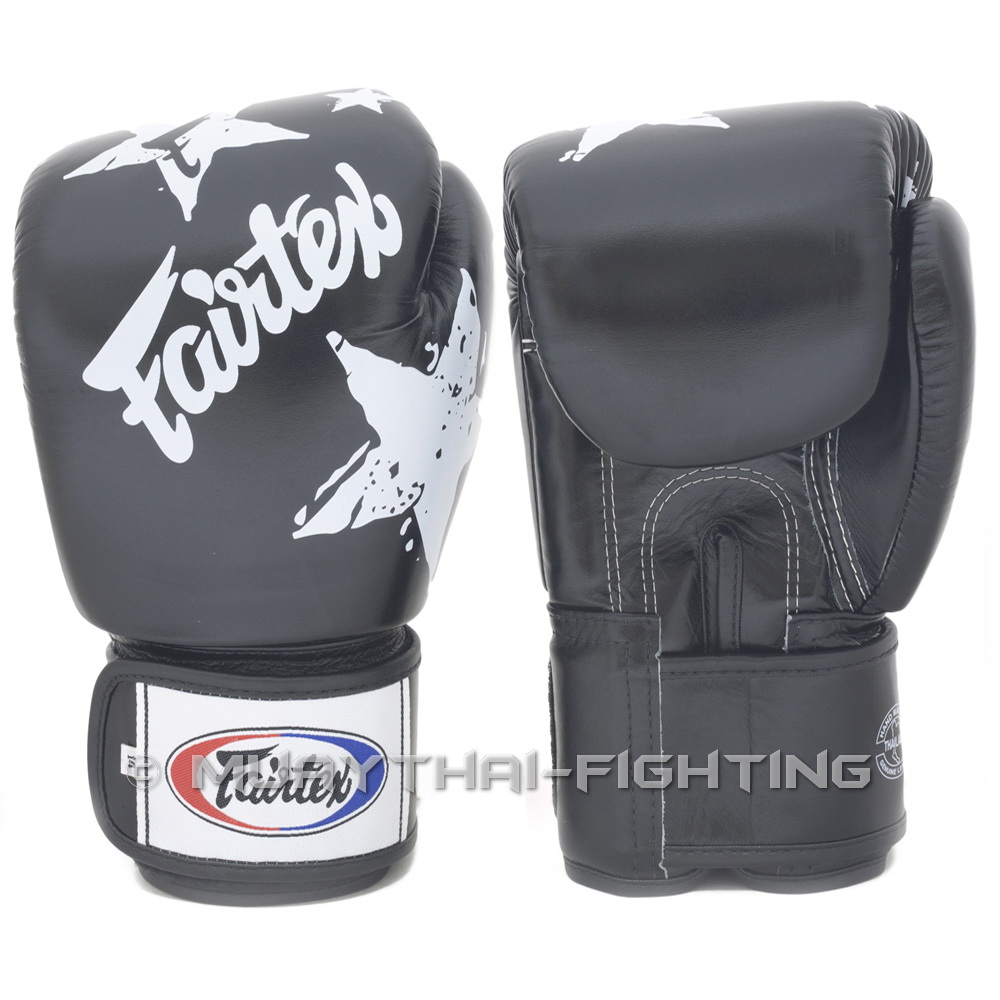 Fairtex Gloves Muay Thai Kick Boxing MMA K1 BGV1 BGV5 BGV6 Black Blue