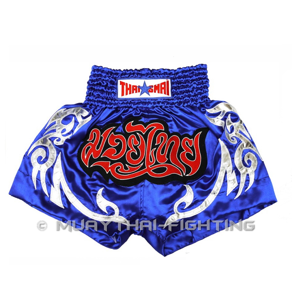 ThaiSmai Muay Thai Boxing Kick Boxing MMA Shorts S M L XL 3L 4L Black