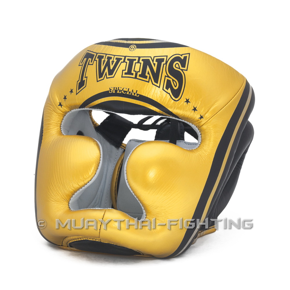 Twins Special Muay Thai Boxing Kick Boxing MMA Headgear Head Guard S M