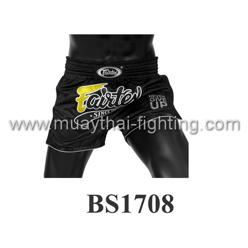 Fairtex Slim Cut Muay Thai Shorts Black BS1708