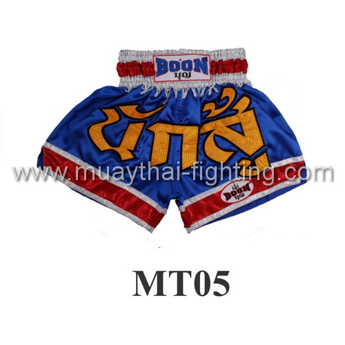 Boon Muay Thai Blue Warrior Shorts MT05