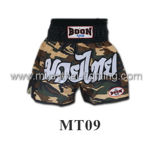 Boon Muay Thai Camo Green Shorts MT09