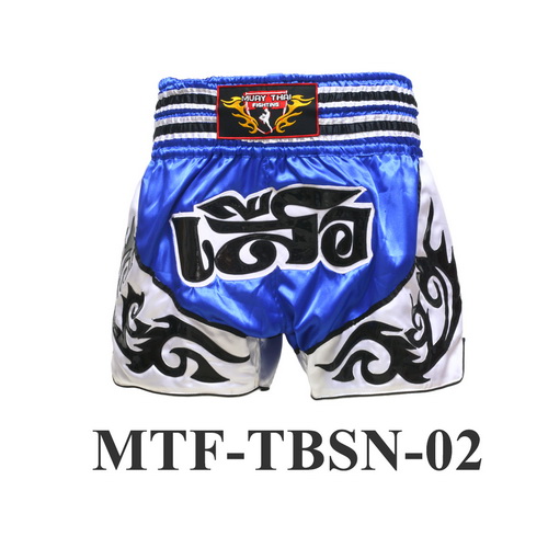 MuayThai-Fighting Boxing Shorts Blue Tiger MTF-TBSN-02