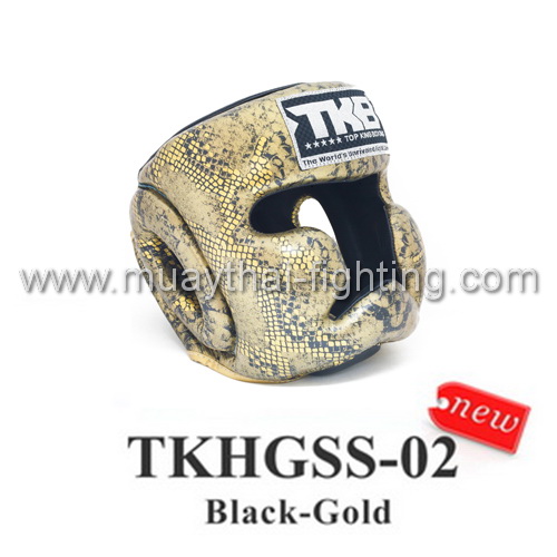 TOP KING Head Guard  Snake Design TKHGSS-02 Black/Gold