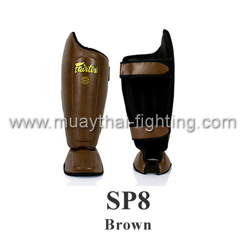 Fairtex Shin Guards SP8 Brown