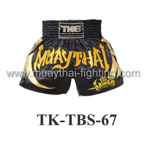Top King Muay Thai Shorts Black Gold TK-TBS-67