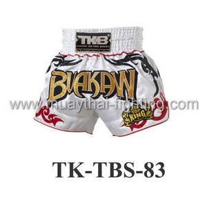 Top King Muay Thai Shorts White Buakaw TK-TBS-83