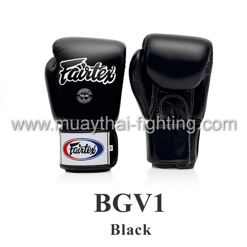 Fairtex Muay Thai Boxing Gloves BGV1 Black