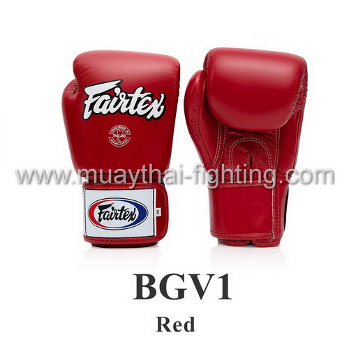 Fairtex Muay Thai Boxing Gloves BGV1 Red