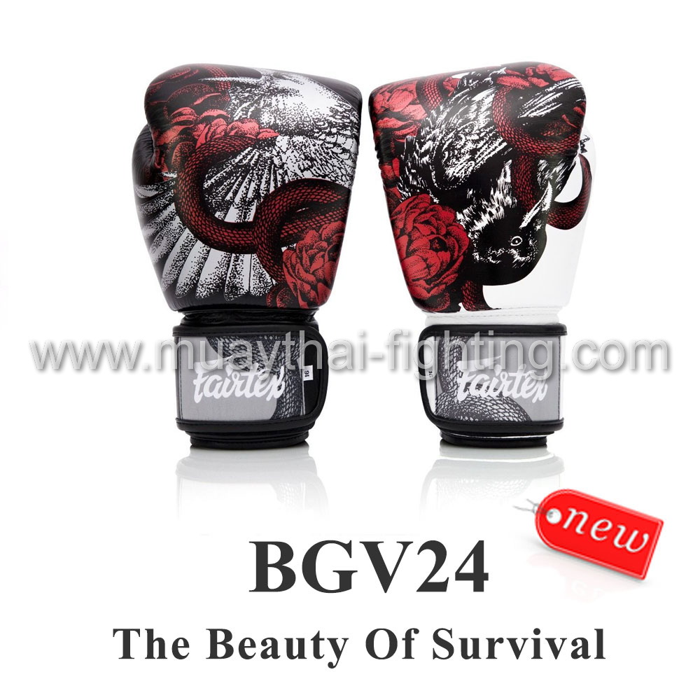 Fairtex Boxing Gloves \"The Beauty of Survival\" BGV24