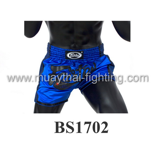 Fairtex Slim Cut Muay Thai Shorts Blue BS1702