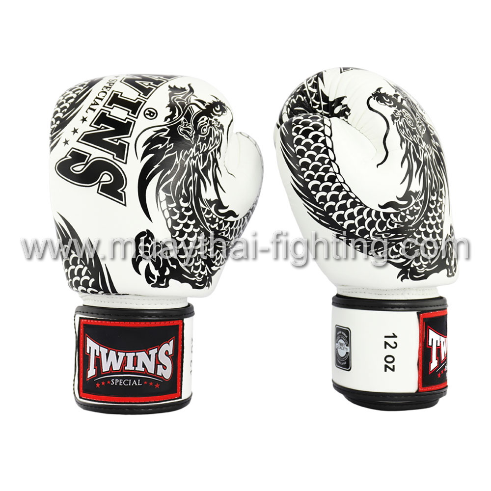 Twins Fancy Boxing Gloves Dragon Twins FBGVL3-49 black/white