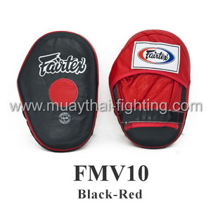Fairtex The Ultimate Contoured Focus Mitts FMV10 Black/Red