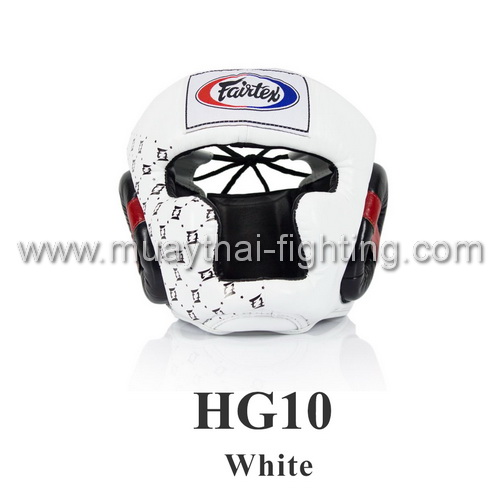 Fairtex New Super Sparring Head guard HG10 White