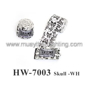 handwraps skull design white