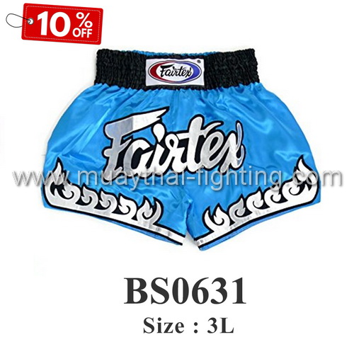 SALE 10% OFF Fairtex Shorts Blue BS0631 size 3L