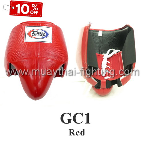 SALE 10% OFF Fairtex Foul-Proof Protector GC1 Red size XL