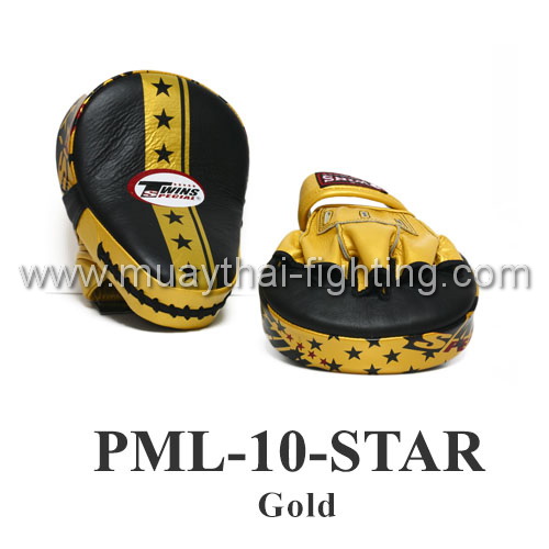 Twins Punching Mitts Star Edition PML-10 Gold