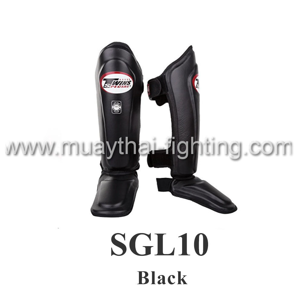 Twins Special Double Padded Shin Protection SGL10 Black