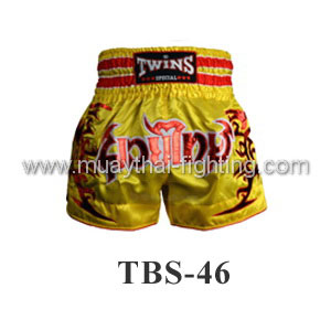 Twins Muay Thai Shorts Yellow TBS-46