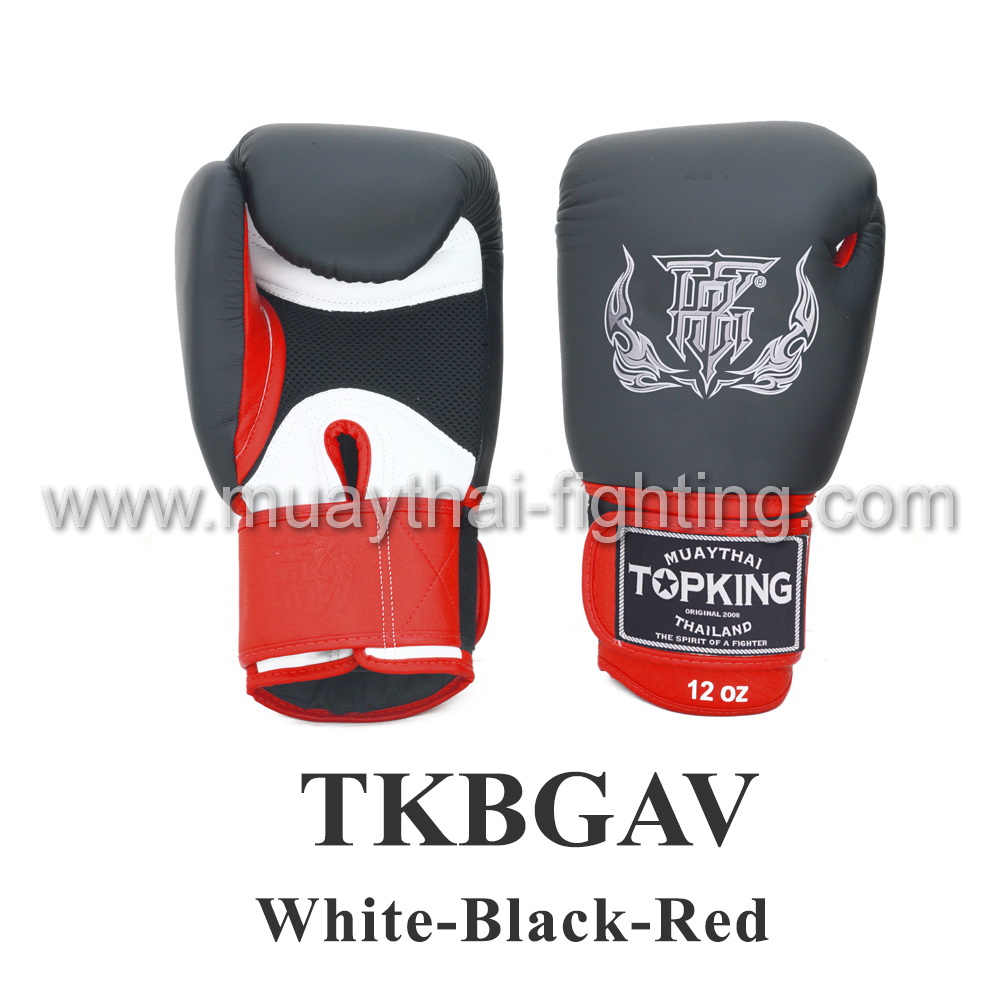 Top King Boxing Gloves Air TKBGAV White/Black/Red