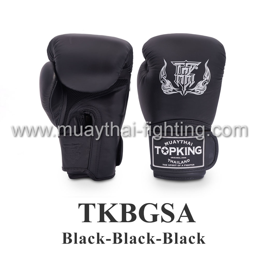 TOP KING Boxing Gloves Super “Air” TKBGSA-Black/Black/Black