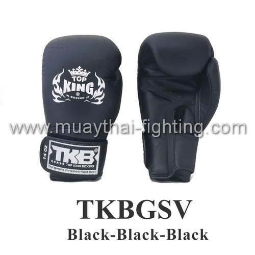TOP KING Boxing Gloves “Super” TKBGSV Black/Black/Black