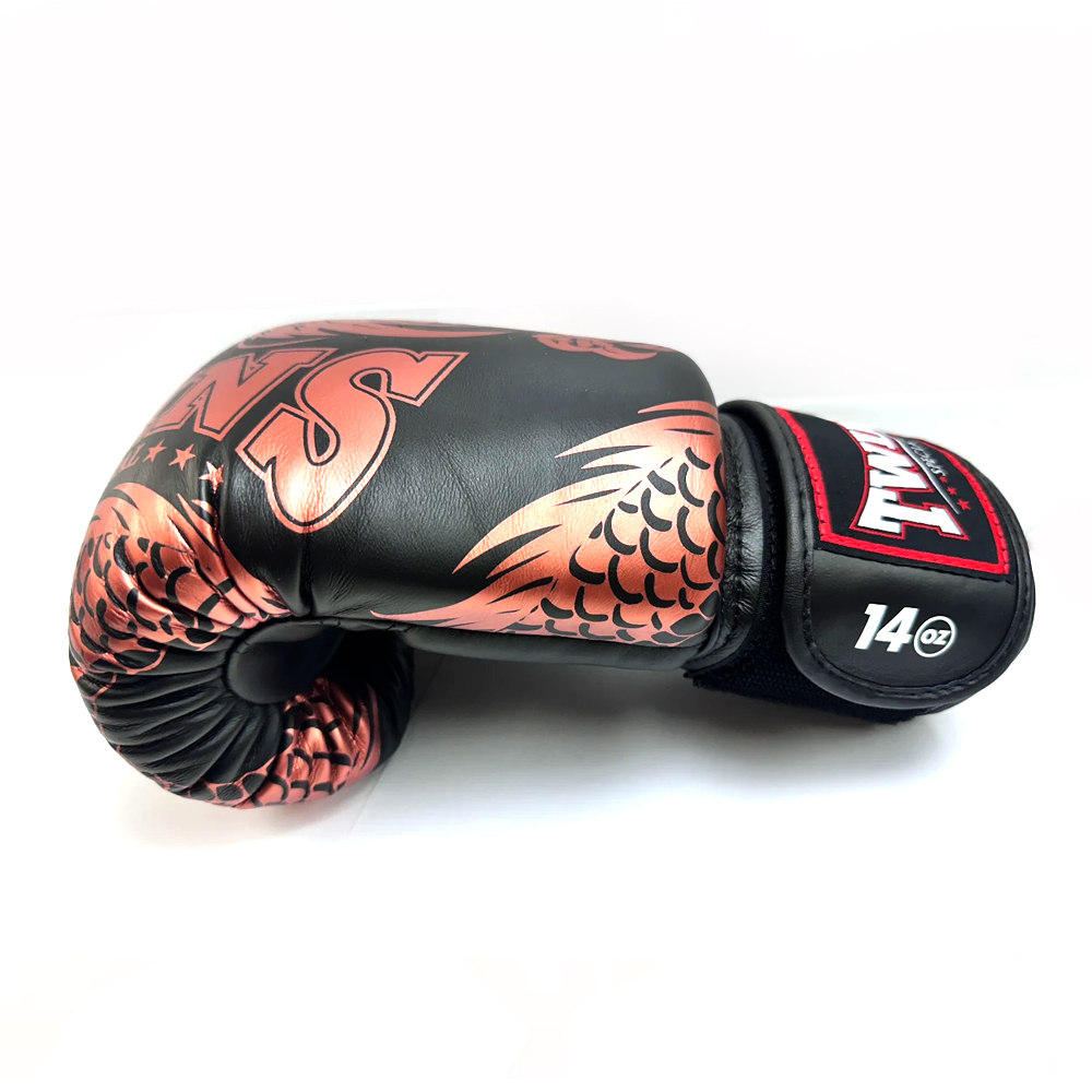 Twins Fancy Boxing Gloves Dragon Twins FBGVL3-49 Copper/Black