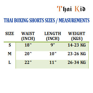 Kid Sizing Chart