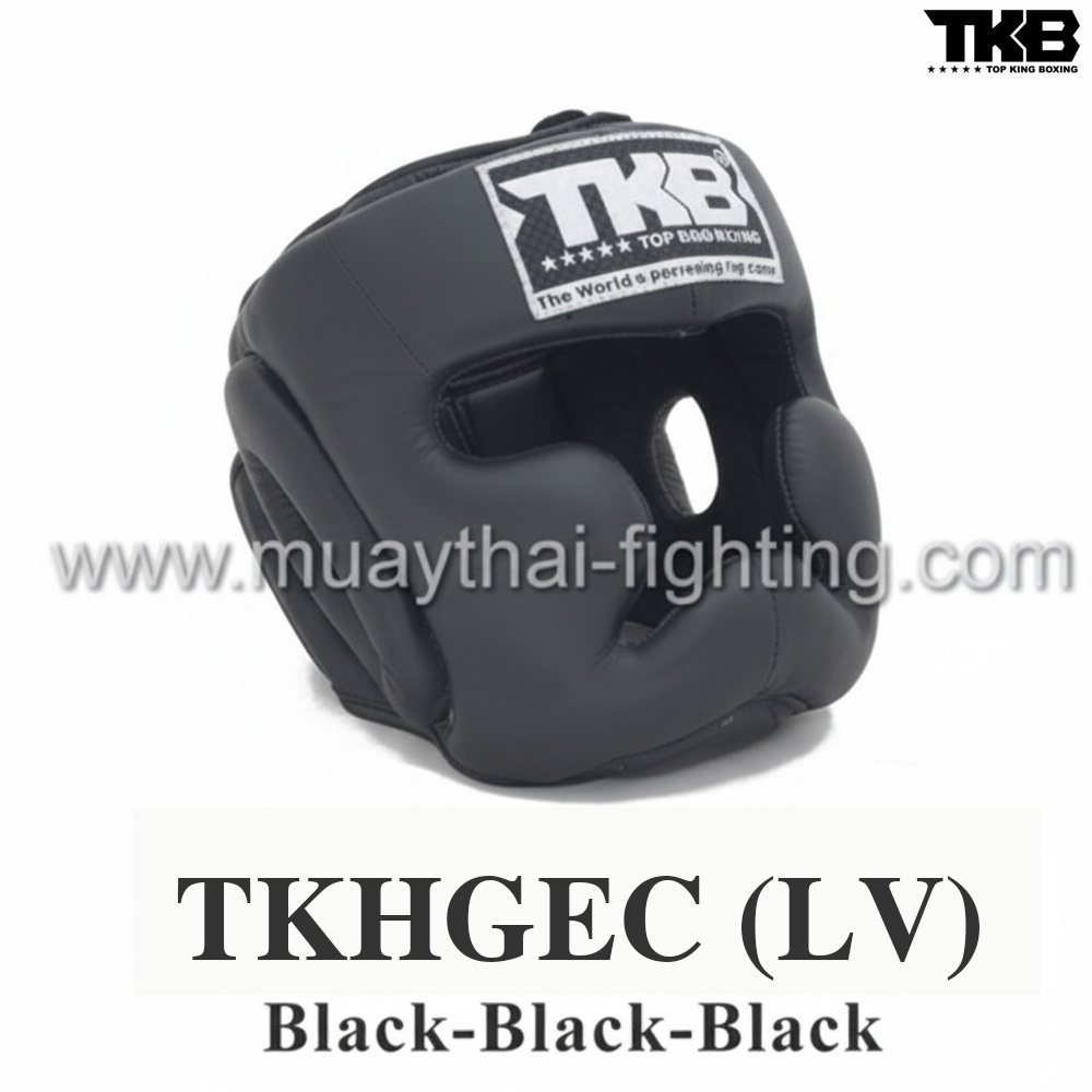 TOP KING Head Guard Extra Coverage TKHGEC (LV) Black TKB Logo