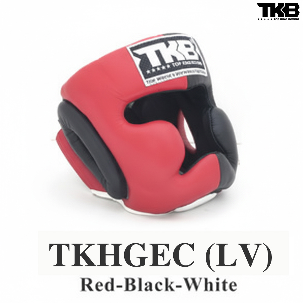 TOP KING Head Guard Extra Coverage TKHGEC (LV) Red TKB Logo