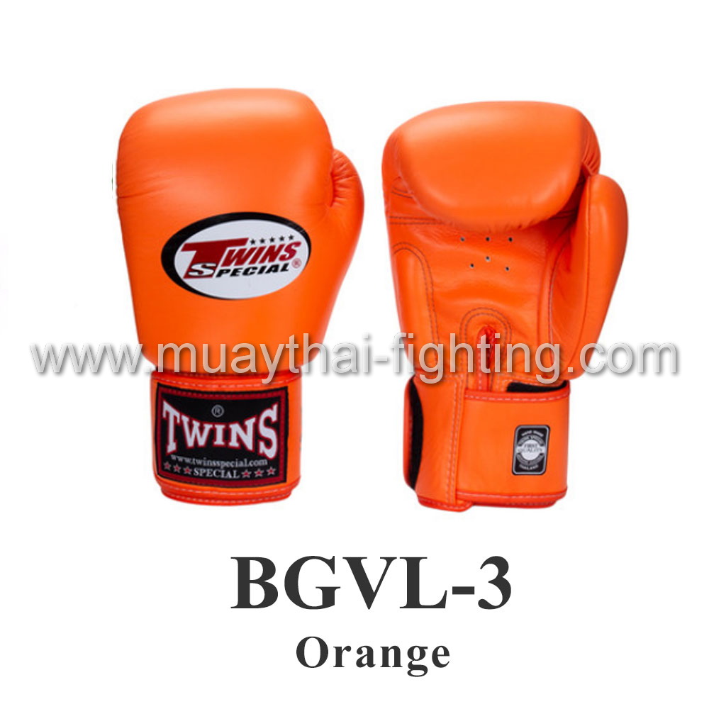 Twins Muay Thai Boxing Gloves BGVL-3 Orange