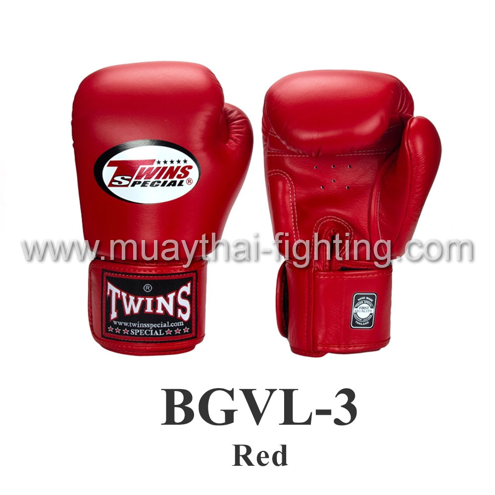 Twins Muay Thai Boxing Gloves BGVL-3 Red