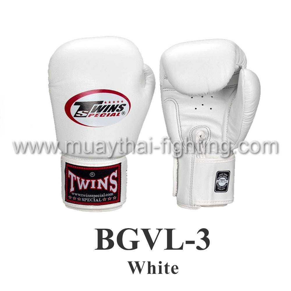 Twins Muay Thai Boxing Gloves BGVL-3 White